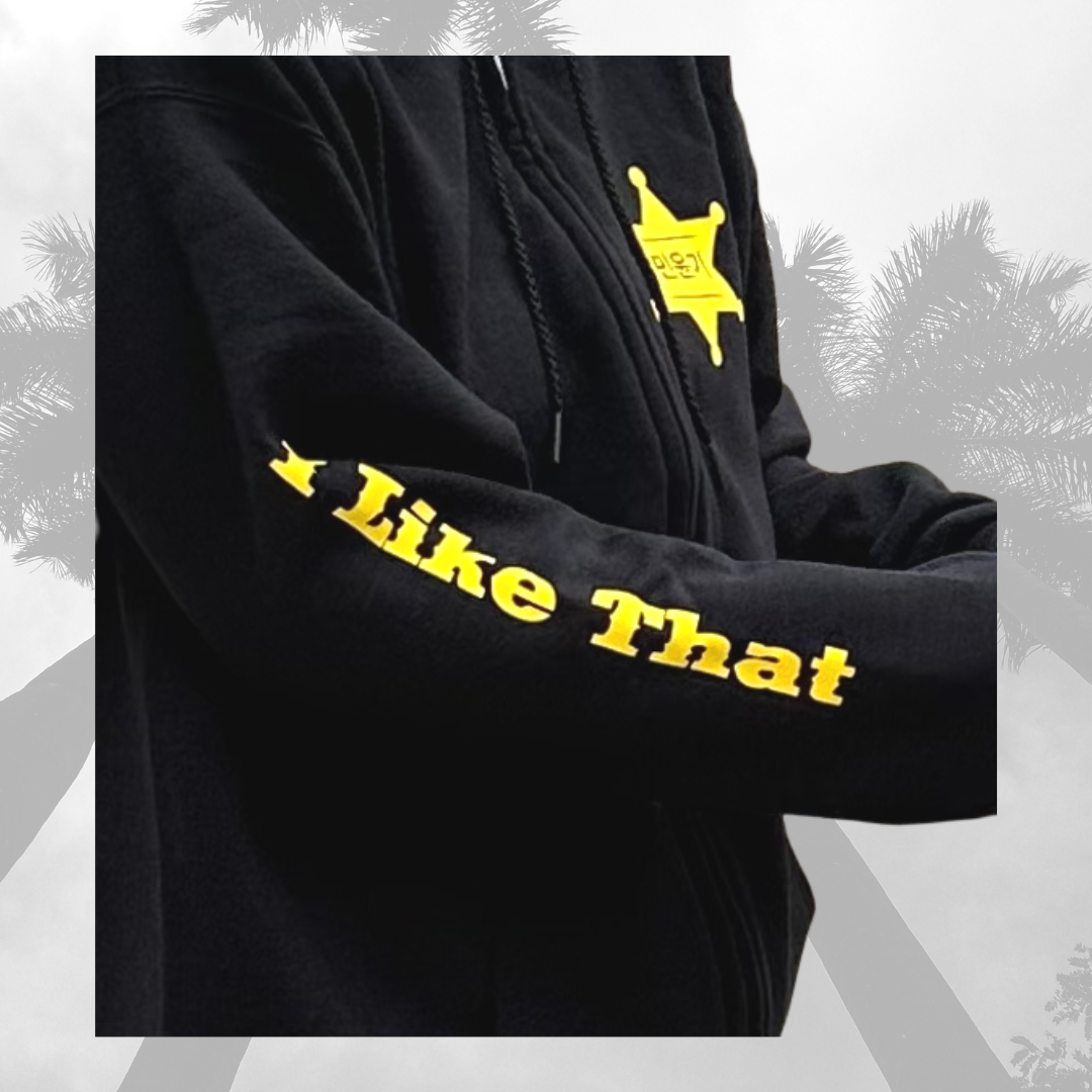 Hoodie PSY That That Black Full Zip Suga Min Yoongi