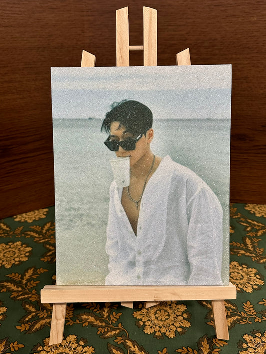 Canvas Kpop Ateez Choi San Beach Flat Art Panel