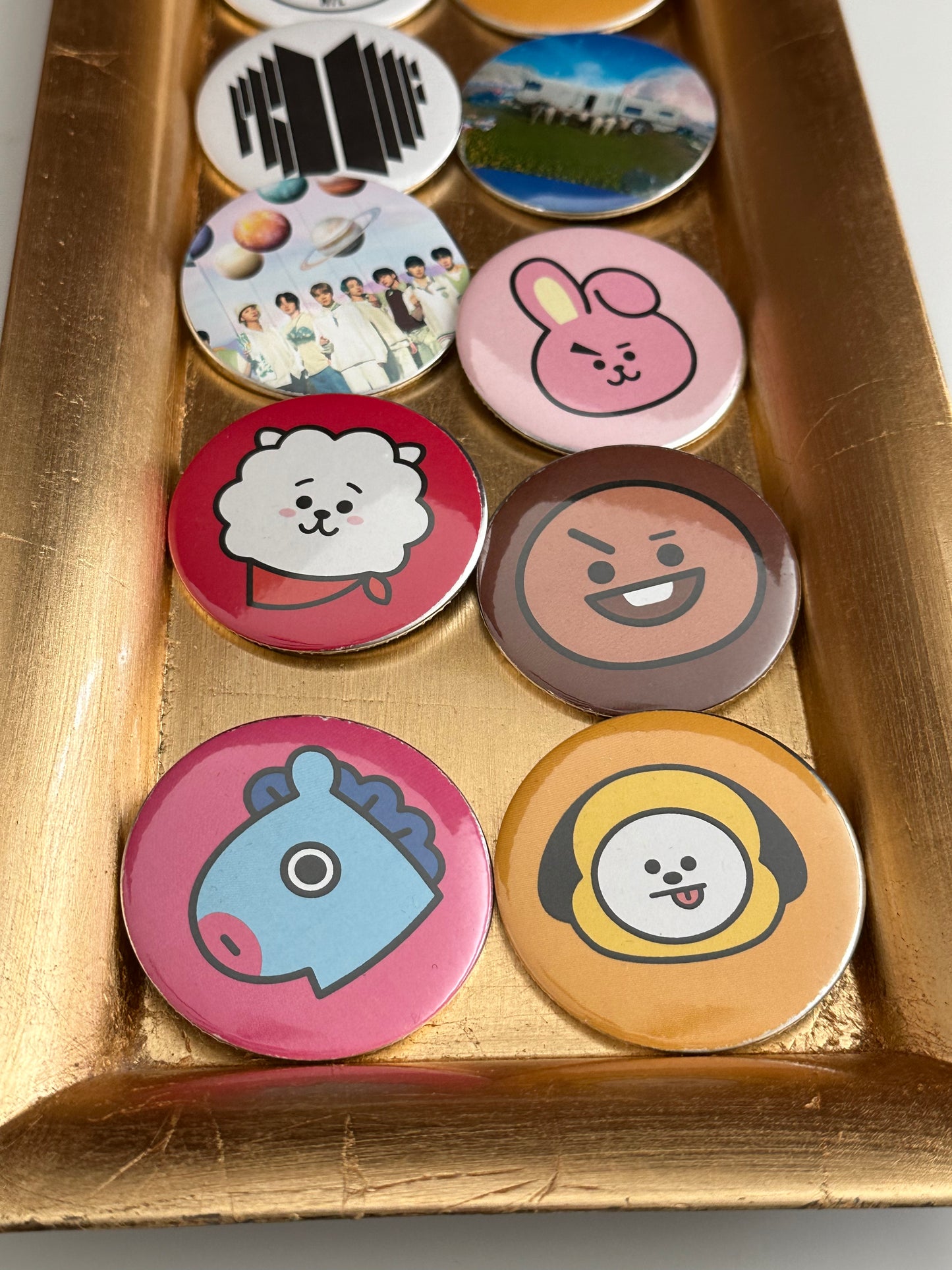 Inspired by BTS & BT21 Fan Badges Pin Button