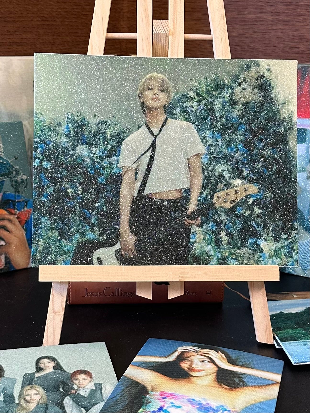 Canvas KPop BTS Jimin Muse Flat Art Panel