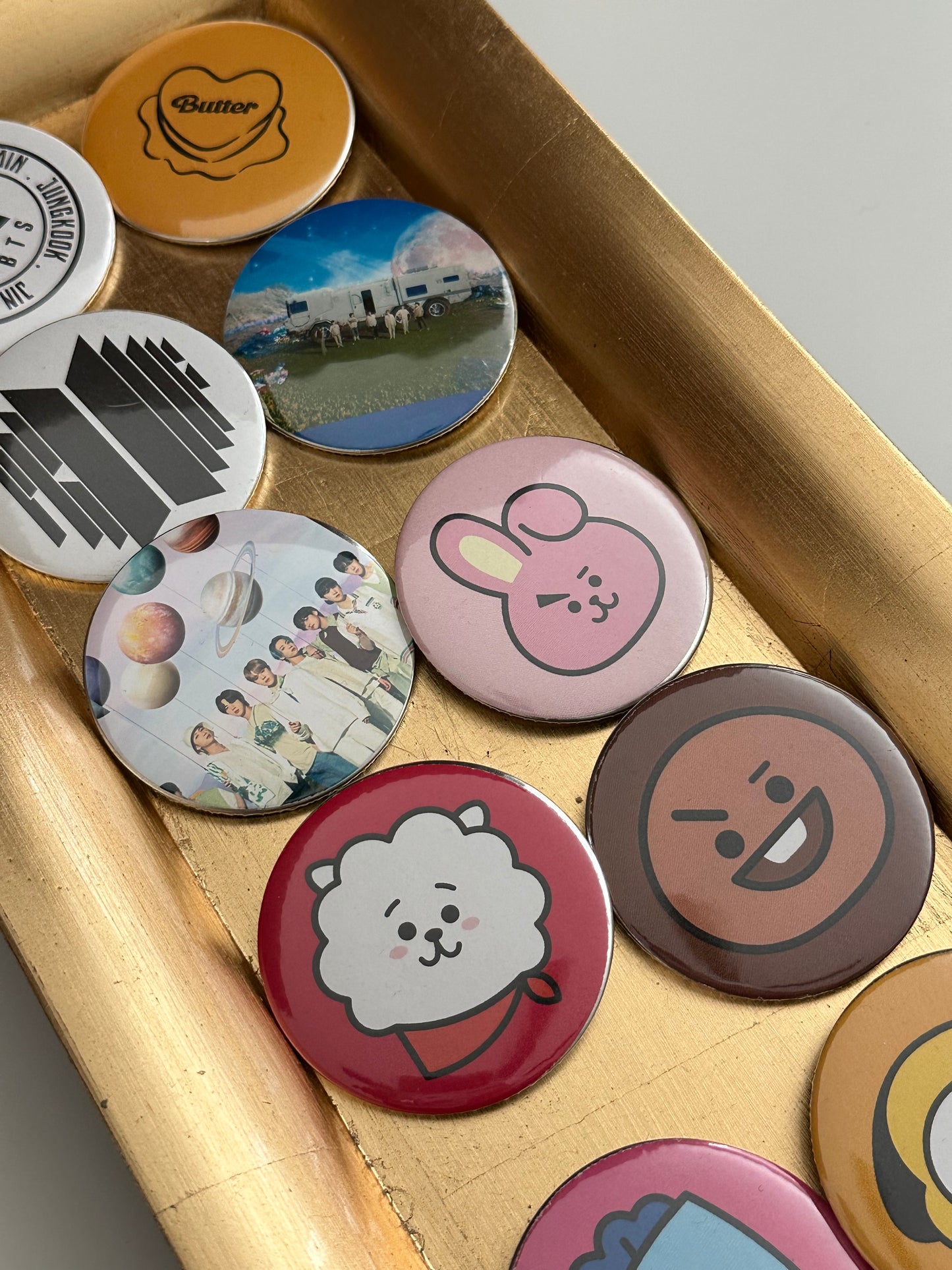 Inspired by BTS & BT21 Fan Badges Pin Button