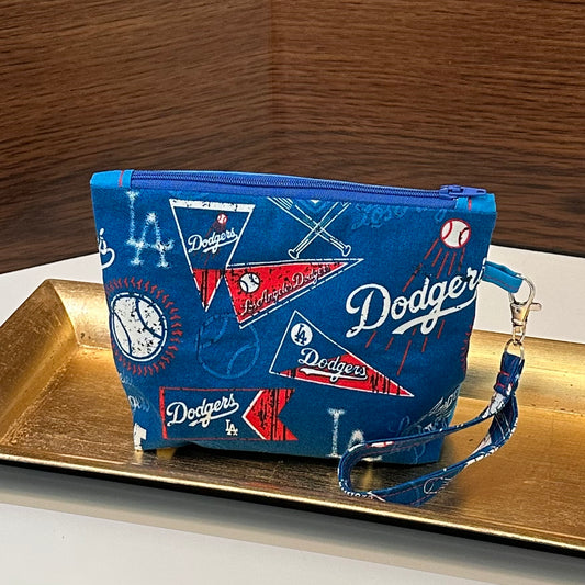 Zip Bag LA Dodgers 7" Zipper Pouch with Wrist Strap