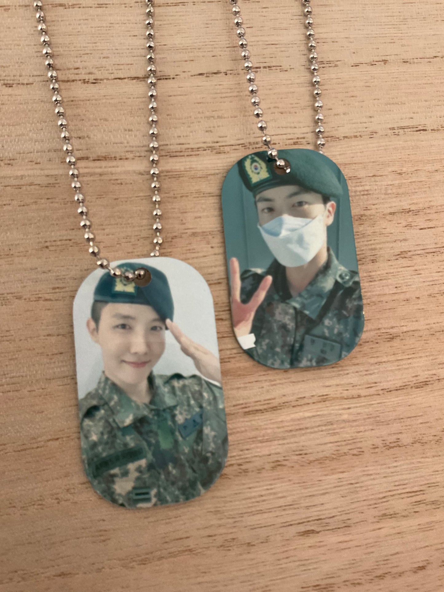 Inspired by BTS Military Dog Tags Jin JHope