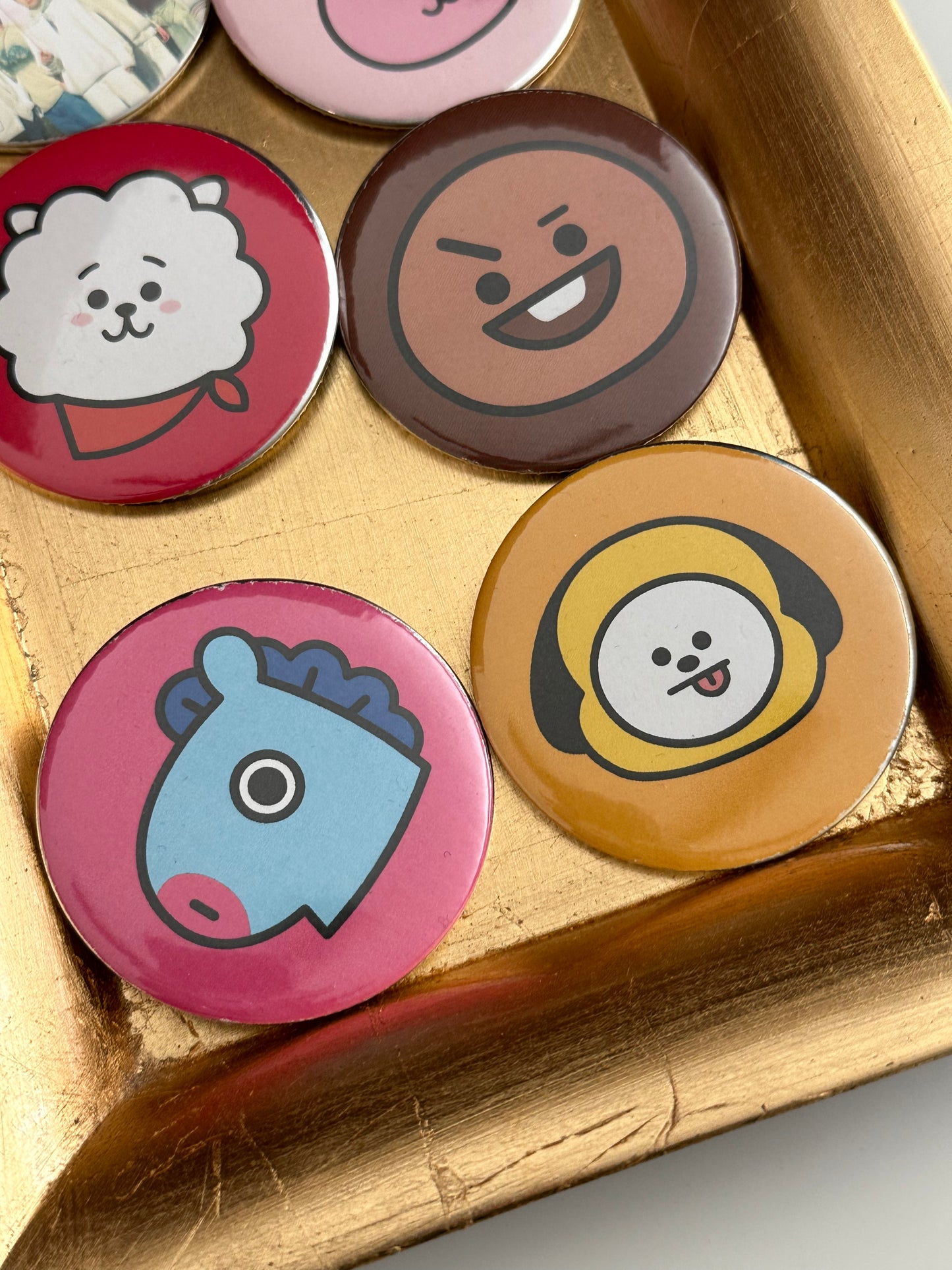 Inspired by BTS & BT21 Fan Badges Pin Button