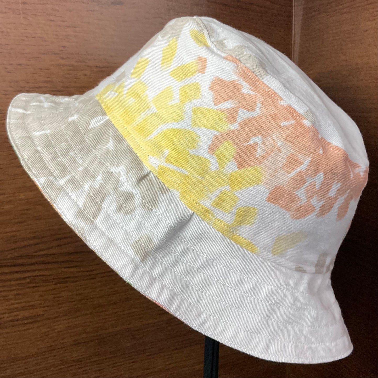 Tropical Bird Bucket Hat L Handmade Vintage Materials