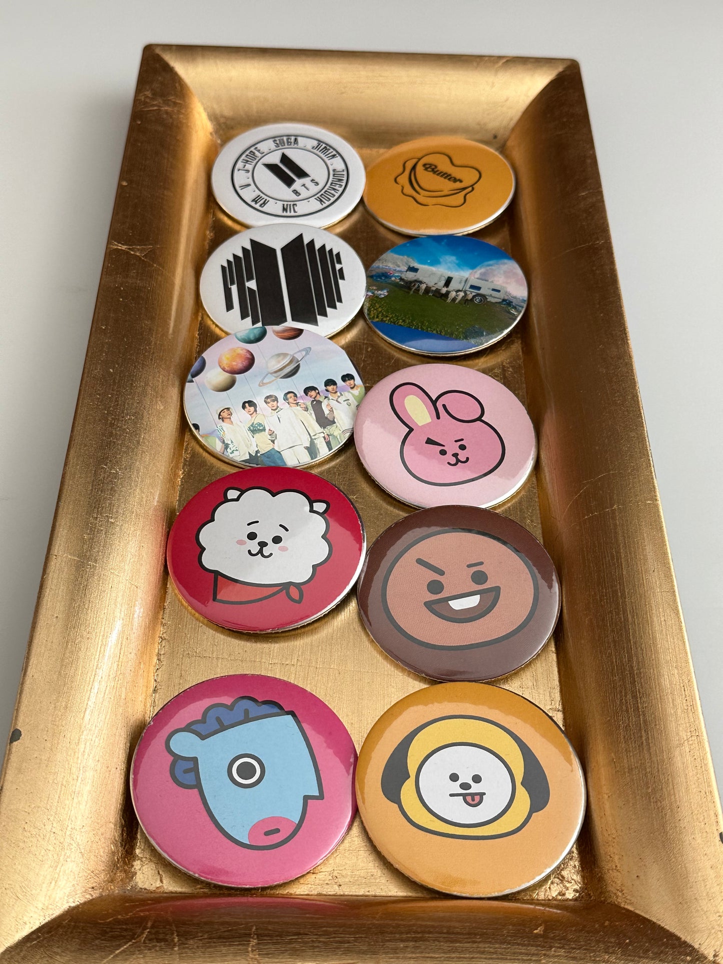 Inspired by BTS & BT21 Fan Badges Pin Button