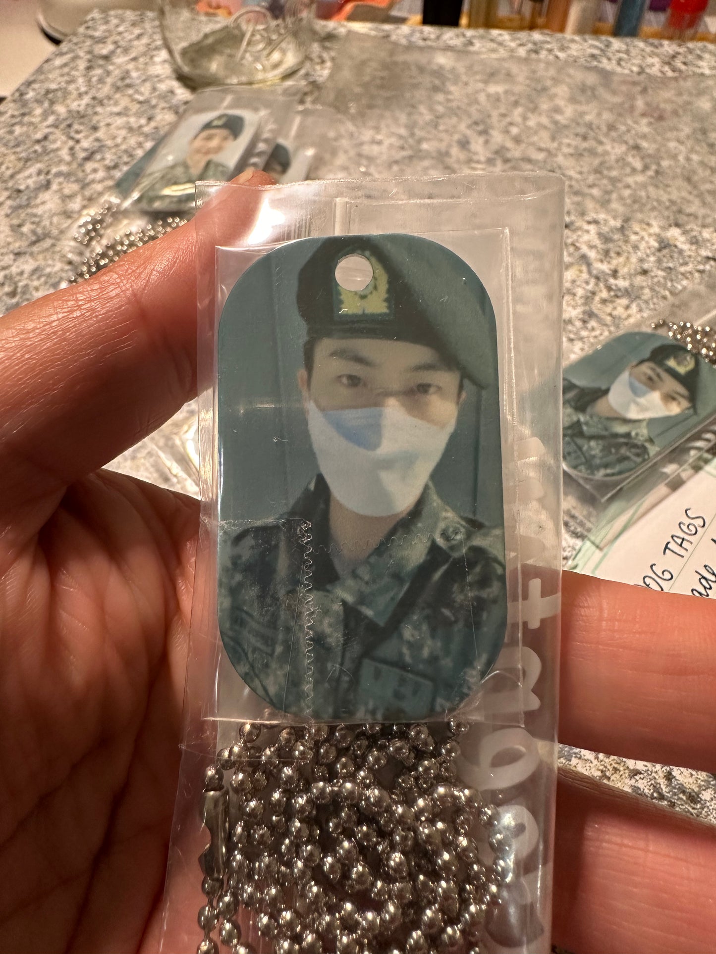 Inspired by BTS Military Dog Tags Jin JHope