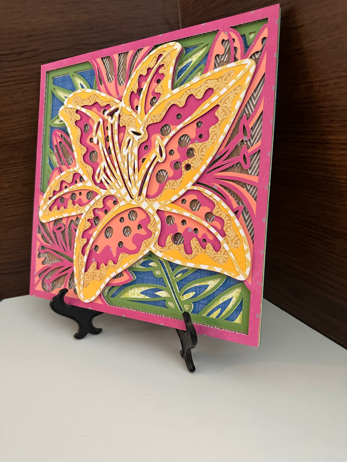 Paper Art Lily Dimensional Art