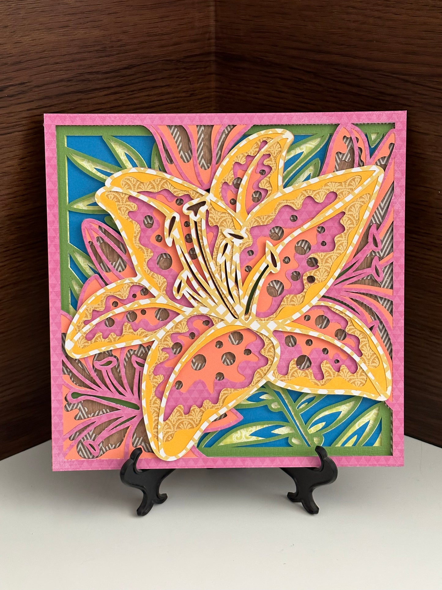 Paper Art Lily Dimensional Art