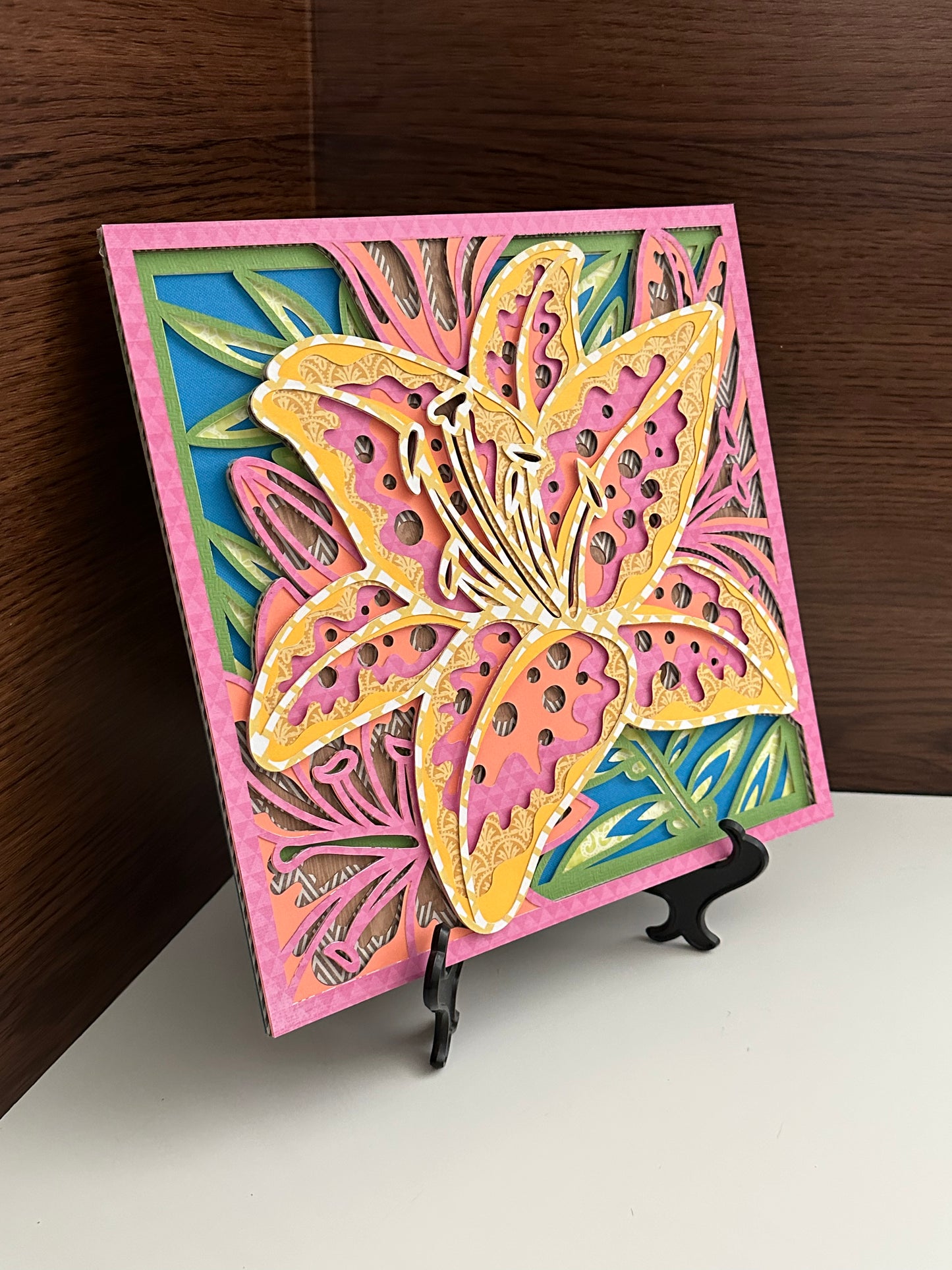 Paper Art Lily Dimensional Art