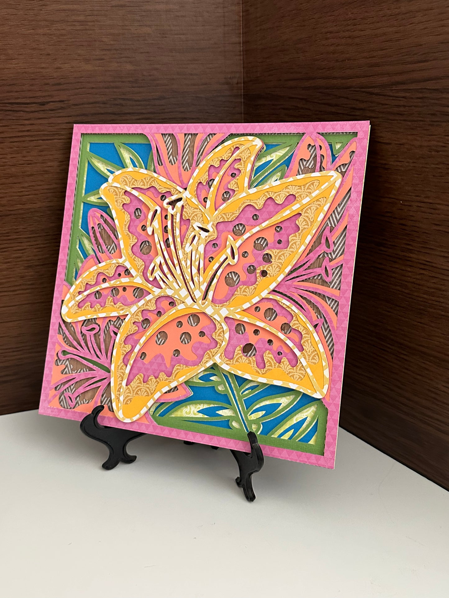 Paper Art Lily Dimensional Art